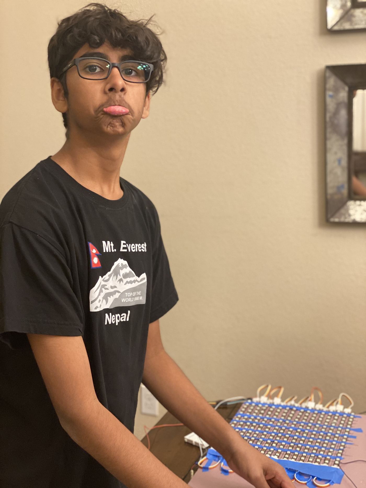 Vivaan of Trailblazers DI: the taxi-to-limousine transformation and technical builds, "Pinball Heroes" Technical Challenge (2023-24 Season), photo 1 of 2
