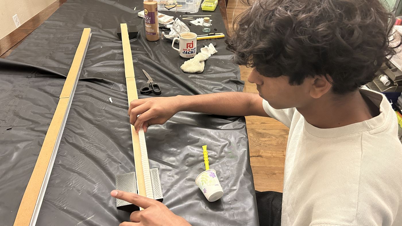 Vivaan of Trailblazers DI: the taxi-to-limousine transformation and technical builds, "Breaking Point" Technical Challenge (2024-25 Season), photo 2 of 14